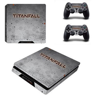 Titanfall 2 Decal PS4 Slim Skin lipdukas, skirtas Sony PlayStation 4 konsolei ir 2 valdikliams PS4 plonos odos lipdukas, vinilas
