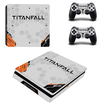 Titanfall 2 Decal PS4 Slim Skin lipdukas, skirtas Sony PlayStation 4 konsolei ir 2 valdikliams PS4 plonos odos lipdukas, vinilas