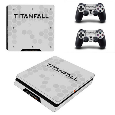 Titanfall 2 Decal PS4 Slim Skin lipdukas, skirtas Sony PlayStation 4 konsolei ir 2 valdikliams PS4 plonos odos lipdukas, vinilas