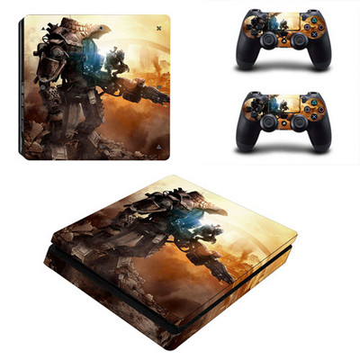 Titanfall 2 Decal PS4 Slim Skin lipdukas, skirtas Sony PlayStation 4 konsolei ir 2 valdikliams PS4 plonos odos lipdukas, vinilas
