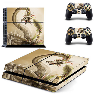 Sárkány és Oroszlán matrica PS4 Skin matrica Sony PlayStation 4 konzolhoz és kontrollerekhez PS4 Skins matricák Vinyl