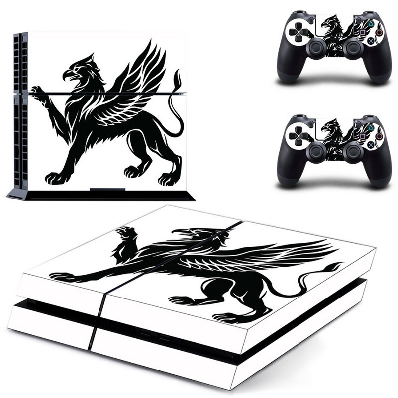 Sárkány és Oroszlán matrica PS4 Skin matrica Sony PlayStation 4 konzolhoz és kontrollerekhez PS4 Skins matricák Vinyl