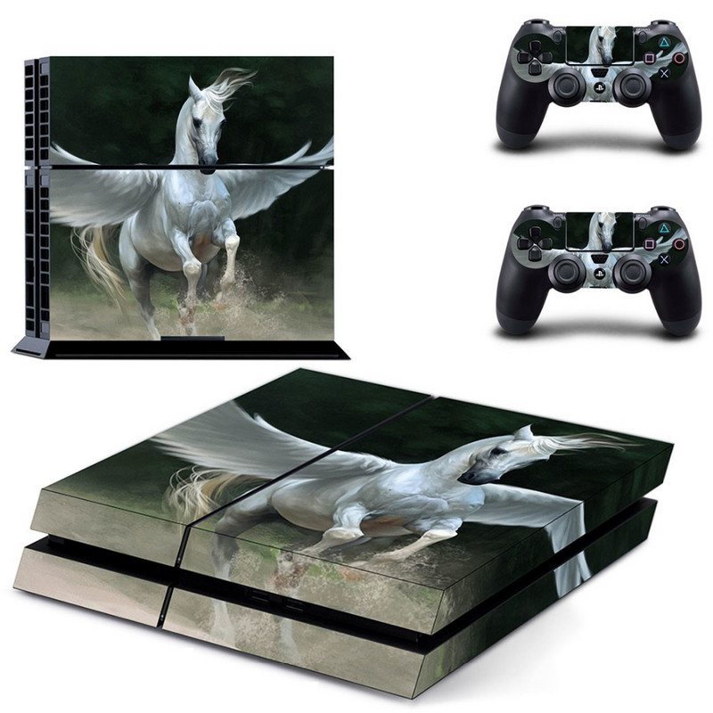 Sárkány és Oroszlán matrica PS4 Skin matrica Sony PlayStation 4 konzolhoz és kontrollerekhez PS4 Skins matricák Vinyl