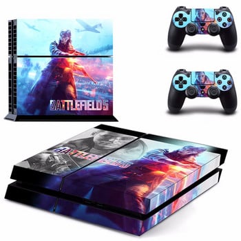 Игра Battlefield 5 PS4 Стикери за стикер за кожа за Sony PlayStation 4 конзола и 2 контролера PS4 скинове Стикер винил