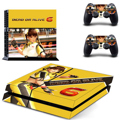 Dead or Alive 6 PS4 ādas uzlīmes uzlīme Sony PlayStation 4 konsolei un 2 kontrolieriem PS4 apvalku vinila uzlīme