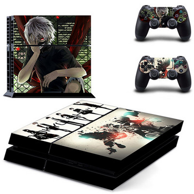 Uklonjivi anime Tokyo Ghoul PS4 skin naljepnica za naljepnicu za Sony PlayStation 4 konzolu i 2 kontrolera PS4 skins naljepnica vinil