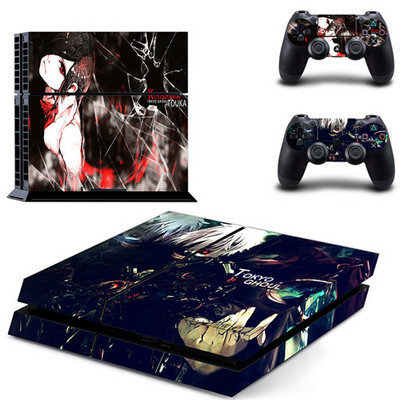 Uklonjivi anime Tokyo Ghoul PS4 skin naljepnica za naljepnicu za Sony PlayStation 4 konzolu i 2 kontrolera PS4 skins naljepnica vinil