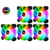 12cm Rgb 5v Pwm 3+4pin Вентилатор на кутията Тих PC радиатор CPU охладител ARGB синхронизация с вентилатори на дънната платка Безшумен охлаждащ вентилатор Цветни светлини