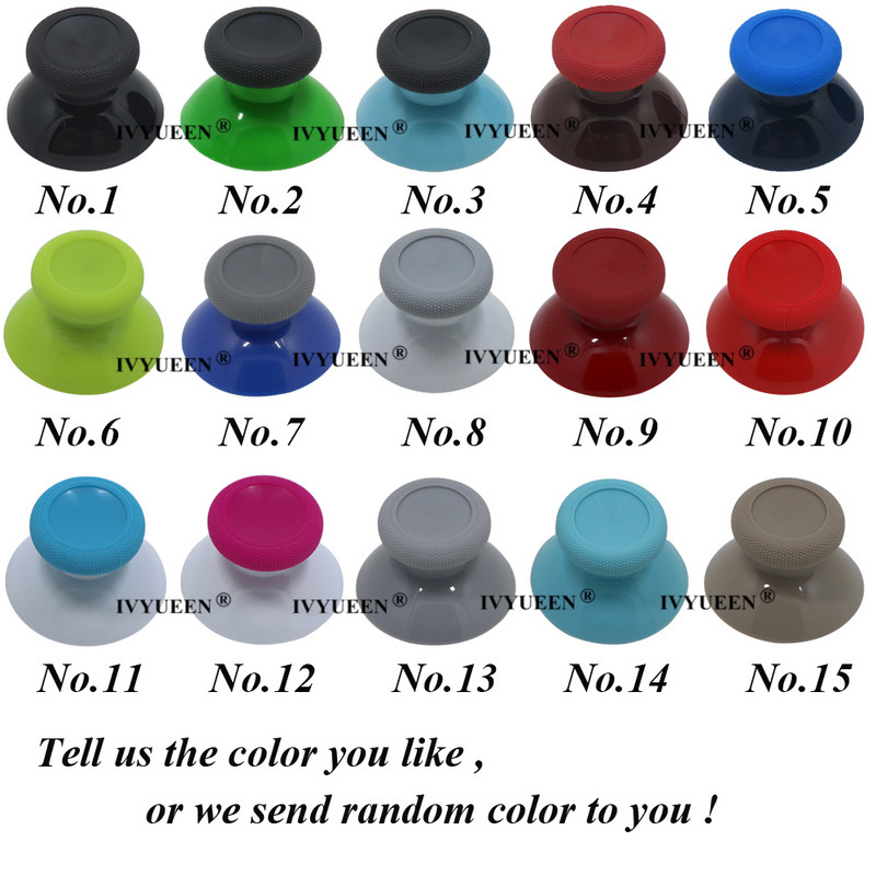 IVYUEEN 2 PCS, skirtas Microsoft XBox One Series XS valdikliui 3d analoginiai nykščio lazdelės rankena Joystick dangtelis ThumbSticks dangtelis baltas mėlynas