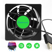 12cm 5V USB интерфейс Захранване Телевизор Set-Top Box Рутер Радиатор Безшумен звук Охладител Въздушно шаси Охлаждащ вентилатор Фина изработка