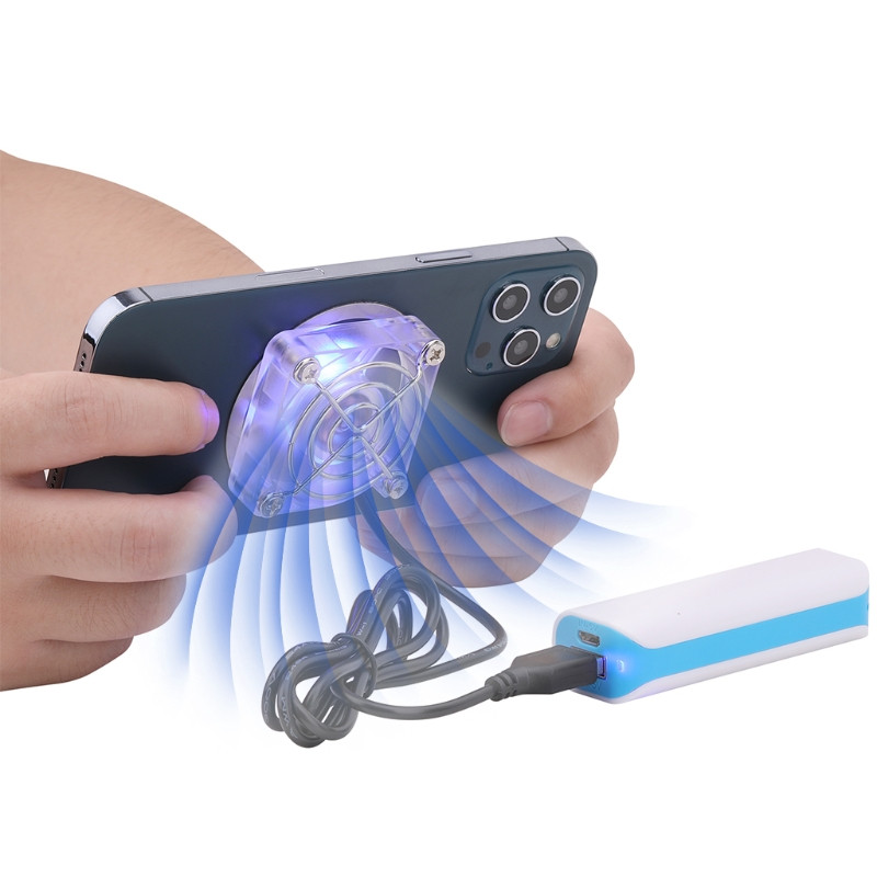 P82F magnētiskais mini mobilais tālrunis dzesēšanas ventilatora radiators Turbo Hurricane spēļu dzesētājs USB uzlāde Triecienizturīgs spēles pavadonis