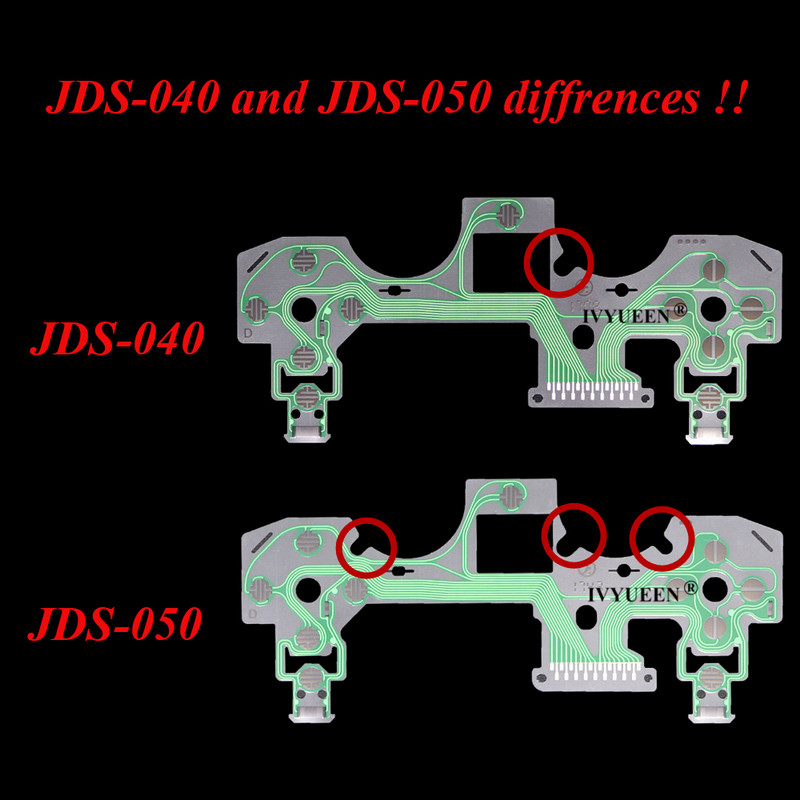 IVYUEEN για PlayStation 4 PS4 Pro Slim Controller Ευέλικτο καλώδιο πληκτρολογίου αγώγιμου φιλμ για Dualshock 4 Ribbon Circuit Board JDS 050