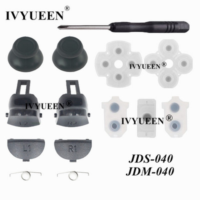 IVYUEEN PlayStation Dualshock 4 PS4 PRO vékony vezérlő L1 R1 L2 R2 indítógombok Analóg Stick vezető gumijavítás