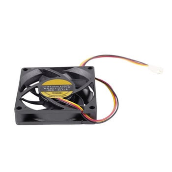 Νέα 2 τεμάχια 70X70mm 12V 3-pin Θήκη υπολογιστή CPU DC Cooler Cooling Fan Black