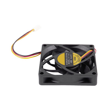 Νέα 2 τεμάχια 70X70mm 12V 3-pin Θήκη υπολογιστή CPU DC Cooler Cooling Fan Black