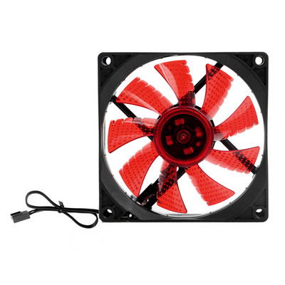 LED svetlo 3-pinové 90 mm PC stolný počítač chladiaci ventilátor s nízkou hlučnosťou 9025