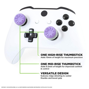 За Xbox One Controller 2Pcs Hand Grip Extenders Caps за xboxone Gamepad CQC FPS Аналогови бутони Extenders Гумени капачки за джойстик