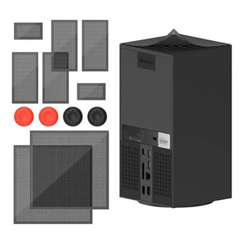 Φίλτρο ανεμιστήρα ψύξης Κάλυμμα εξαερισμού με προστασία από τη σκόνη για Xbox Series X Κονσόλα παιχνιδιών Dust Plug Net Rack Mesh Filter Kit για τη σειρά XBOX