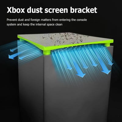 Охлаждащ вентилатор Филтър Прахоустойчив капак Капак на вентилационния отвор за Xbox Series X игрова конзола Щепсел за прах Мрежа Rack Комплект мрежест филтър за XBOX Series