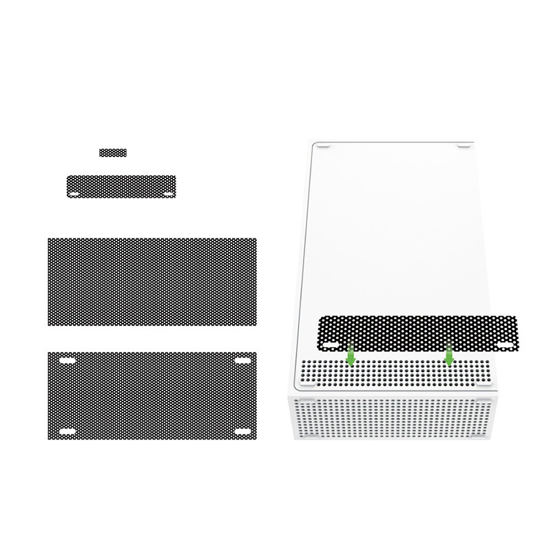 11 u 1 Kutija otporna na prašinu Kompleti mrežastih čepova za Xbox Series SX igraću konzolu Preventivni poklopac Komplet otporan na prašinu