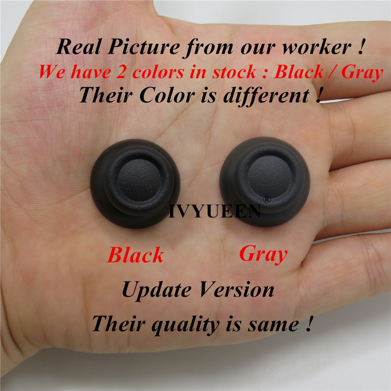 6 buc. Stick analog negru + autocolant cu bară luminoasă cu LED-uri pentru Sony Playstation 4 PS4 Slim Pro Stick pentru controler pentru jocul Dualshock 4