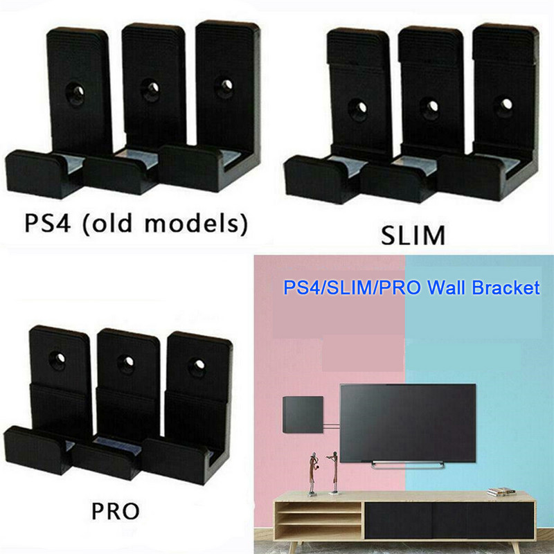 Sony PS4 Slim Pro konzolhoz, 3D nyomtatási fali kontroller tartó konzol állványhoz Host Rack játéktároló rögzítő tartozék