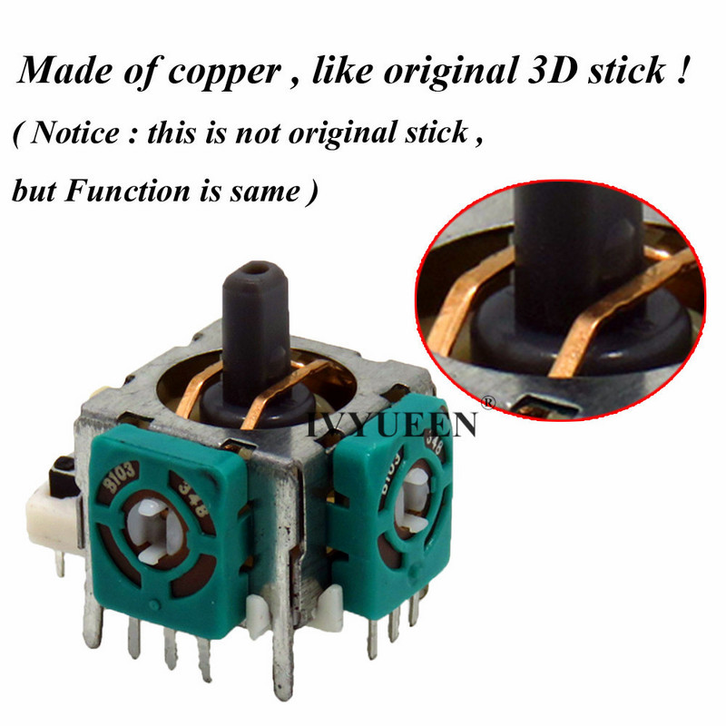 IVYUEEN 11 az 1-ben analóg pálca érzékelő potenciométerek + hüvelykujj pálcák LT RT trigger kapcsoló gomb Microsoft Xbox 360 vezérlőhöz