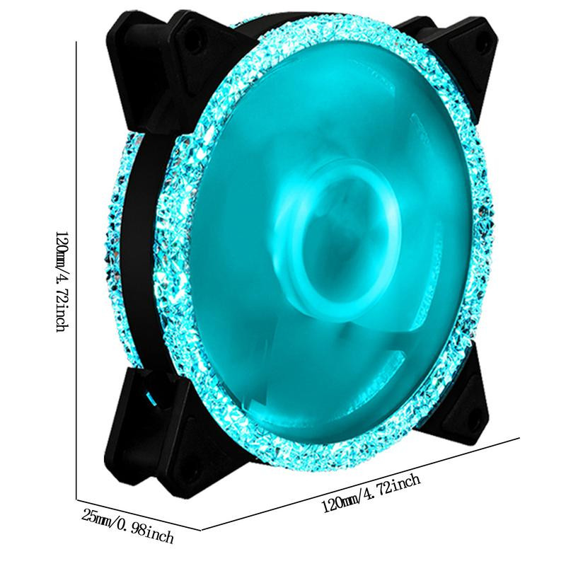 120 mm ventilator kućišta PC računala Visokoučinkovito hlađenje PC ventilatori s hidrauličnim ležajem Mute računalni ventilatori za PC kućišta