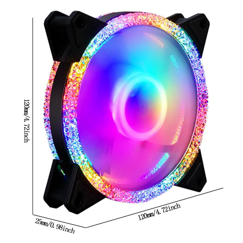 120 mm ventilator kućišta PC računala Visokoučinkovito hlađenje PC ventilatori s hidrauličnim ležajem Mute računalni ventilatori za PC kućišta