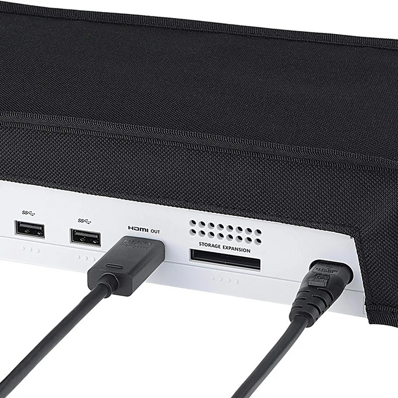 Vízszintes porvédő XSS porálló hüvely tok Xbox Series S játékkonzolhoz, hálós dugószűrő szűrő háló, karcmentes, vízálló