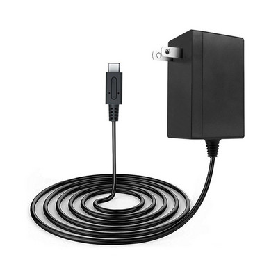 Adaptera lādētājs Nintendo slēdža lādētājam Ātrā uzlāde Nintend Switch Lite dokstacijas/kontrollera atbalstam TV režīma lādētājs ES/AS