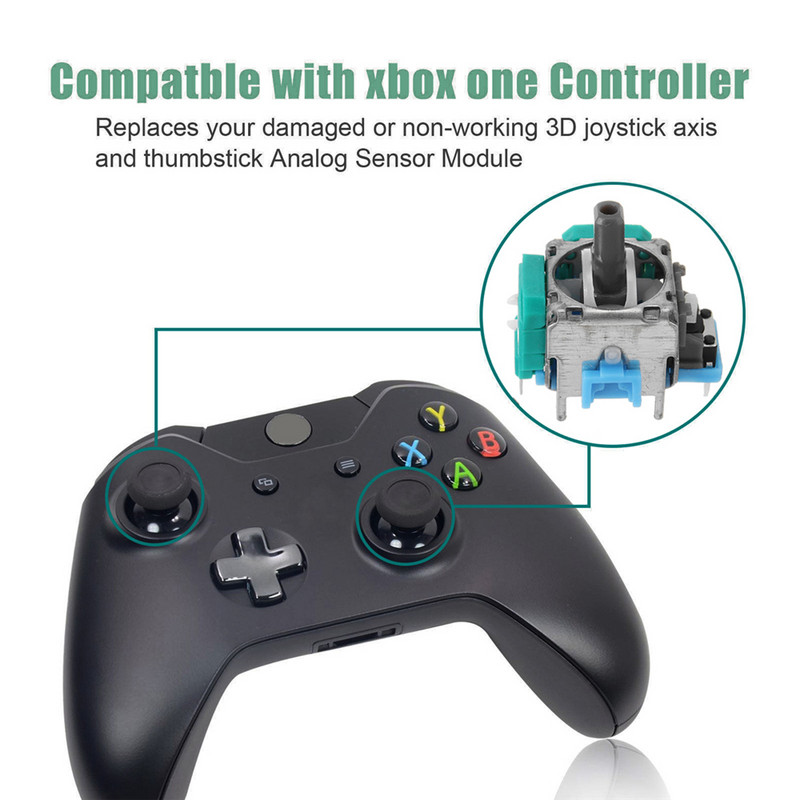 2 tk Analog Stick 3D analoogkontrolleri anduri moodul PS4 Dualshock 4 Xbox One juhtmevaba kontrolleri jaoks