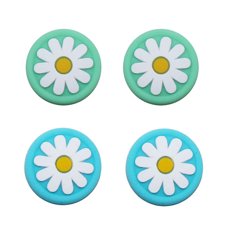 4gab Silikona nūjas roktura vāciņi Aksesuāri Nintendo Switch Joycon vāciņa aizsargmaciņam NS Lite Gamepad kursorsviras kontrolierim