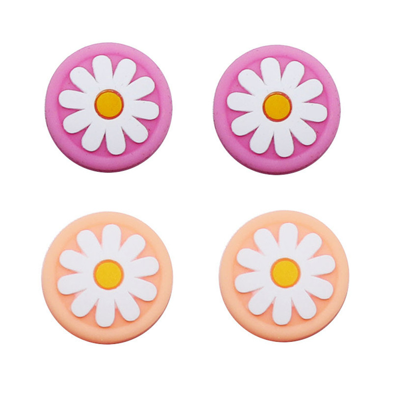 4gab Silikona nūjas roktura vāciņi Aksesuāri Nintendo Switch Joycon vāciņa aizsargmaciņam NS Lite Gamepad kursorsviras kontrolierim