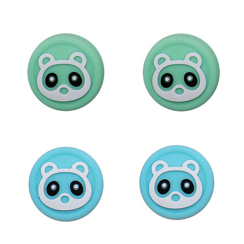 4gab Silikona nūjas roktura vāciņi Aksesuāri Nintendo Switch Joycon vāciņa aizsargmaciņam NS Lite Gamepad kursorsviras kontrolierim