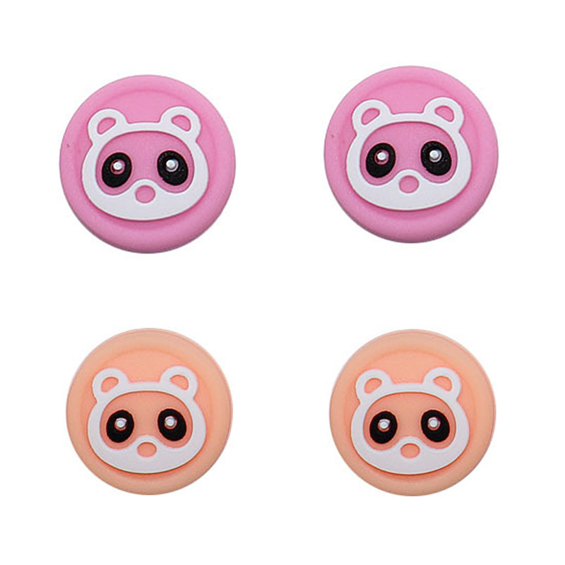 4gab Silikona nūjas roktura vāciņi Aksesuāri Nintendo Switch Joycon vāciņa aizsargmaciņam NS Lite Gamepad kursorsviras kontrolierim