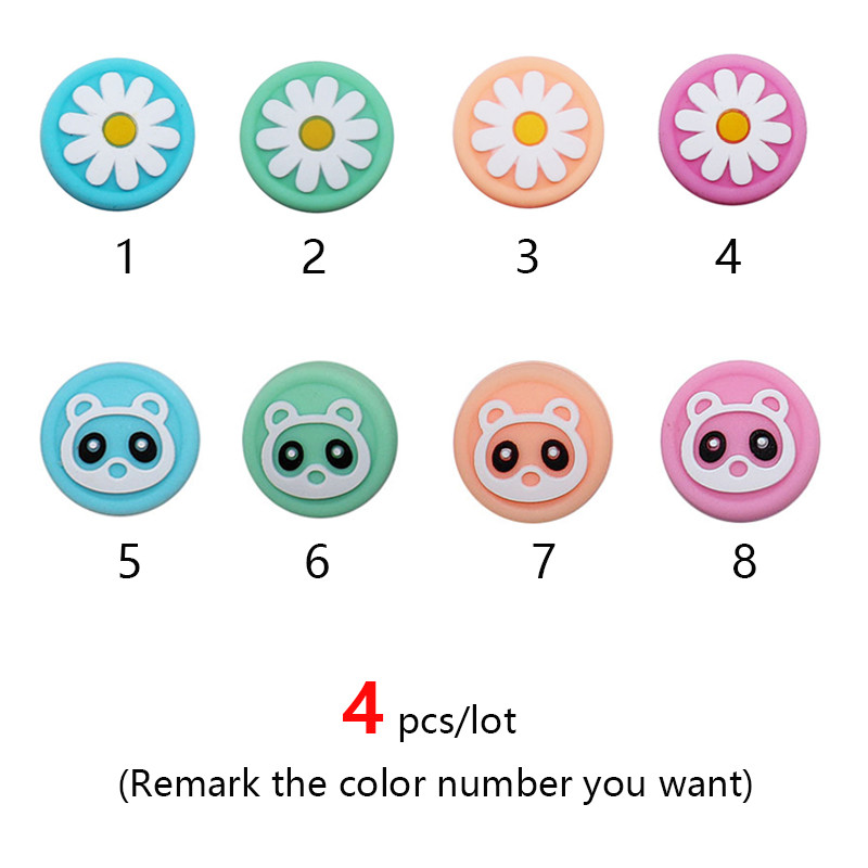 4gab Silikona nūjas roktura vāciņi Aksesuāri Nintendo Switch Joycon vāciņa aizsargmaciņam NS Lite Gamepad kursorsviras kontrolierim