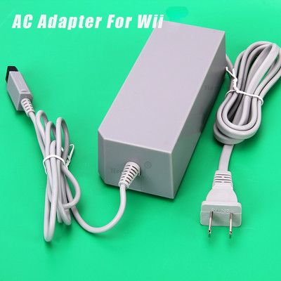 За Nintendo Wii Game Console Host 100-240V 15V 5A Домашно стенозахранване Захранване за променливотоково зарядно Адаптер Кабел US/EU Щепсел Високо качество