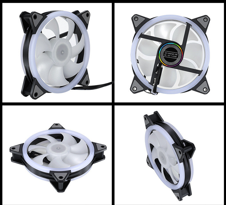 120mm Hlađenje Hladnjak Ventilatori Molex 3PIN Kućište hladnjaka Ventilator Kućište računala 12V 12cm Ventilador