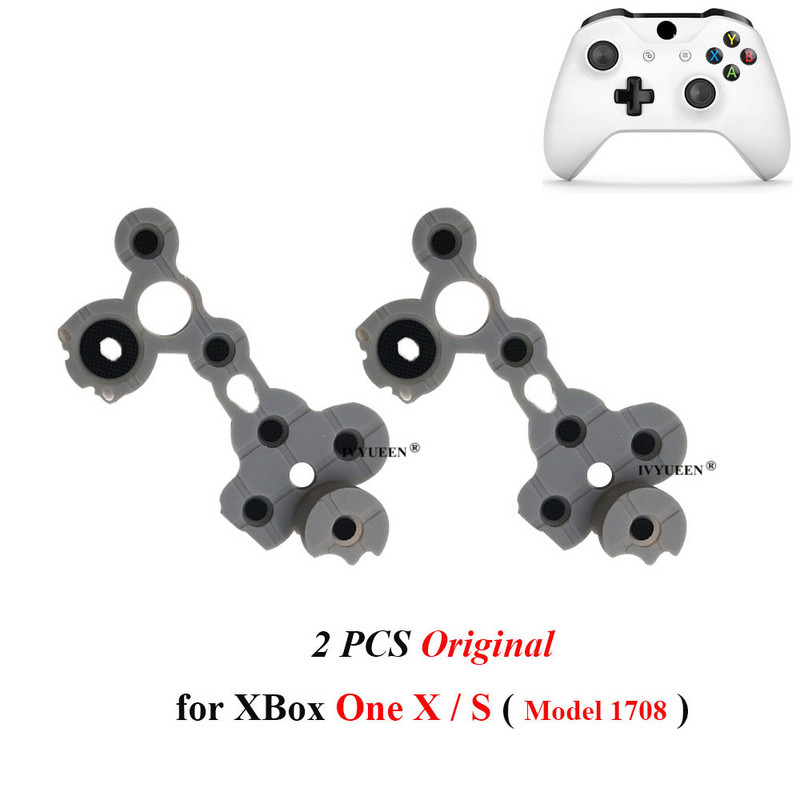 IVYUEEN 2 buc. Buton conductiv original din cauciuc pentru controler Microsoft XBox One Series XS D-pad Reparare butoane cheie de contact