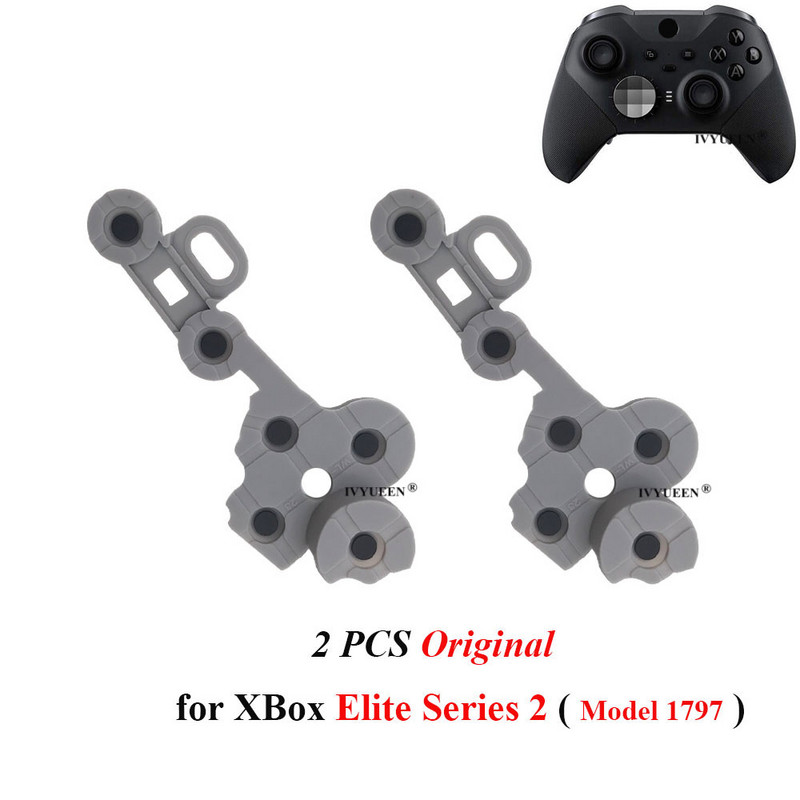 IVYUEEN 2 buc. Buton conductiv original din cauciuc pentru controler Microsoft XBox One Series XS D-pad Reparare butoane cheie de contact