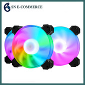 12 cm Șasiu computer ventilator RGB Lanternă cu arc circular Lumină colorată Ventilator de răcire mut