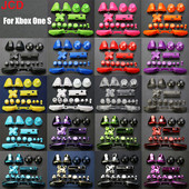 JCD 1 set kompletnih zamjenskih gumba Chrome za Xbox One S Dpad ABXY Trigger Grips stick dijelovi za Xbox One S Slim Controller