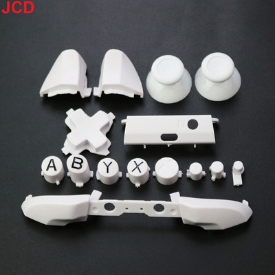 JCD 1 set kompletnih zamjenskih gumba Chrome za Xbox One S Dpad ABXY Trigger Grips stick dijelovi za Xbox One S Slim Controller