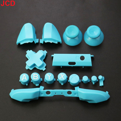 JCD 1 set kompletnih zamjenskih gumba Chrome za Xbox One S Dpad ABXY Trigger Grips stick dijelovi za Xbox One S Slim Controller