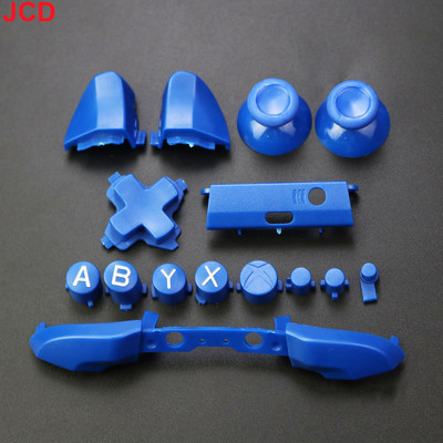 JCD 1 set kompletnih zamjenskih gumba Chrome za Xbox One S Dpad ABXY Trigger Grips stick dijelovi za Xbox One S Slim Controller