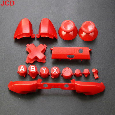 JCD 1 set kompletnih zamjenskih gumba Chrome za Xbox One S Dpad ABXY Trigger Grips stick dijelovi za Xbox One S Slim Controller