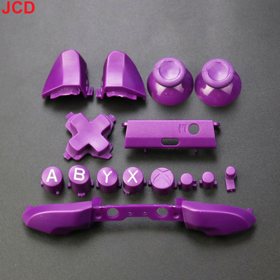 JCD 1 set kompletnih zamjenskih gumba Chrome za Xbox One S Dpad ABXY Trigger Grips stick dijelovi za Xbox One S Slim Controller