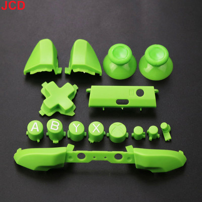 JCD 1 set kompletnih zamjenskih gumba Chrome za Xbox One S Dpad ABXY Trigger Grips stick dijelovi za Xbox One S Slim Controller