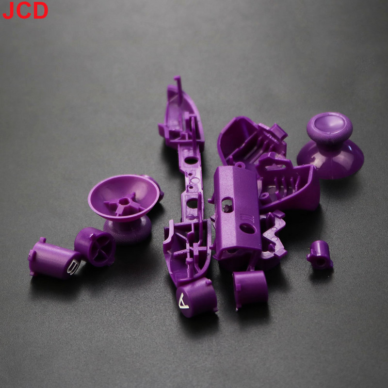 JCD 1 set kompletnih zamjenskih gumba Chrome za Xbox One S Dpad ABXY Trigger Grips stick dijelovi za Xbox One S Slim Controller